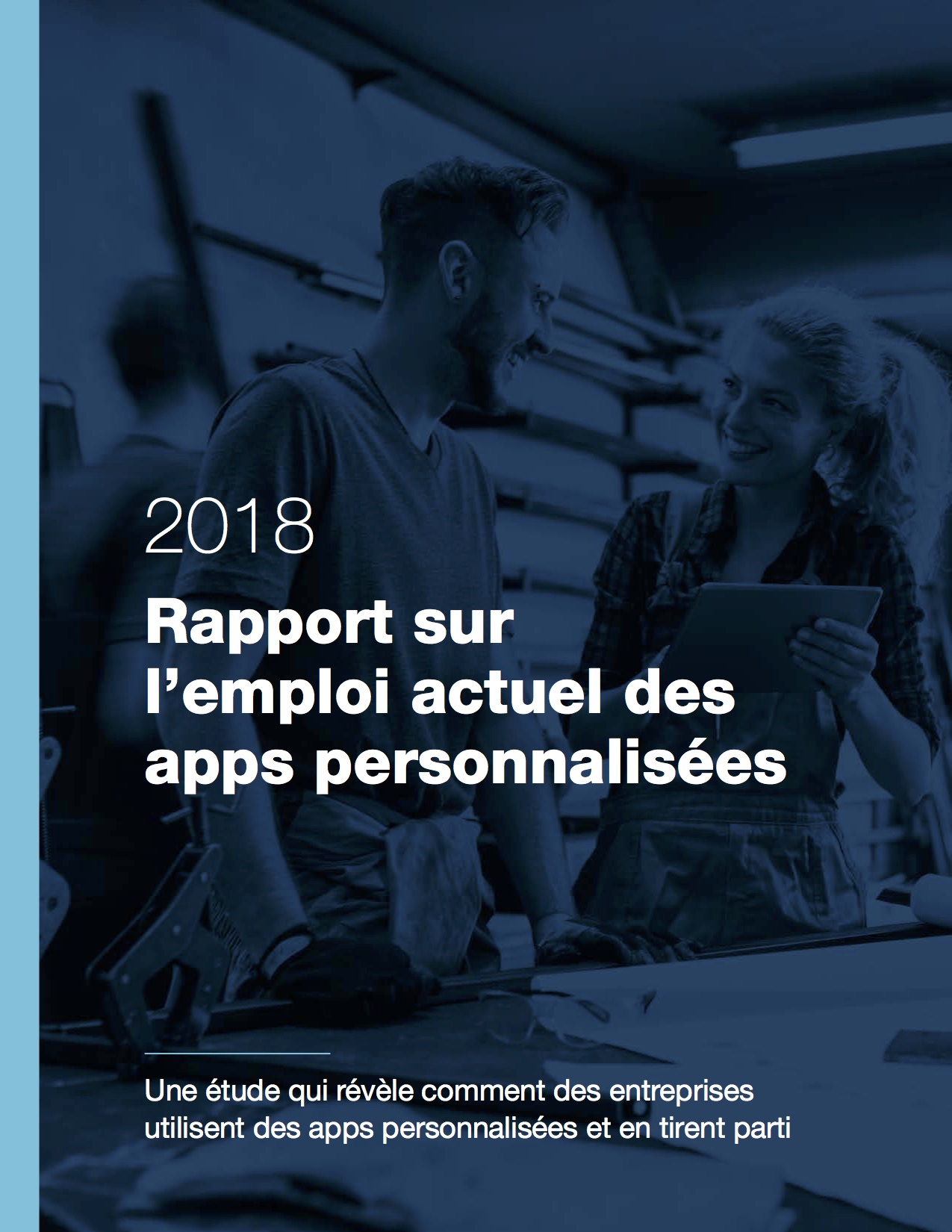 Couverture du rapport 2018 sur l’emploi actuel des apps personnalisées
