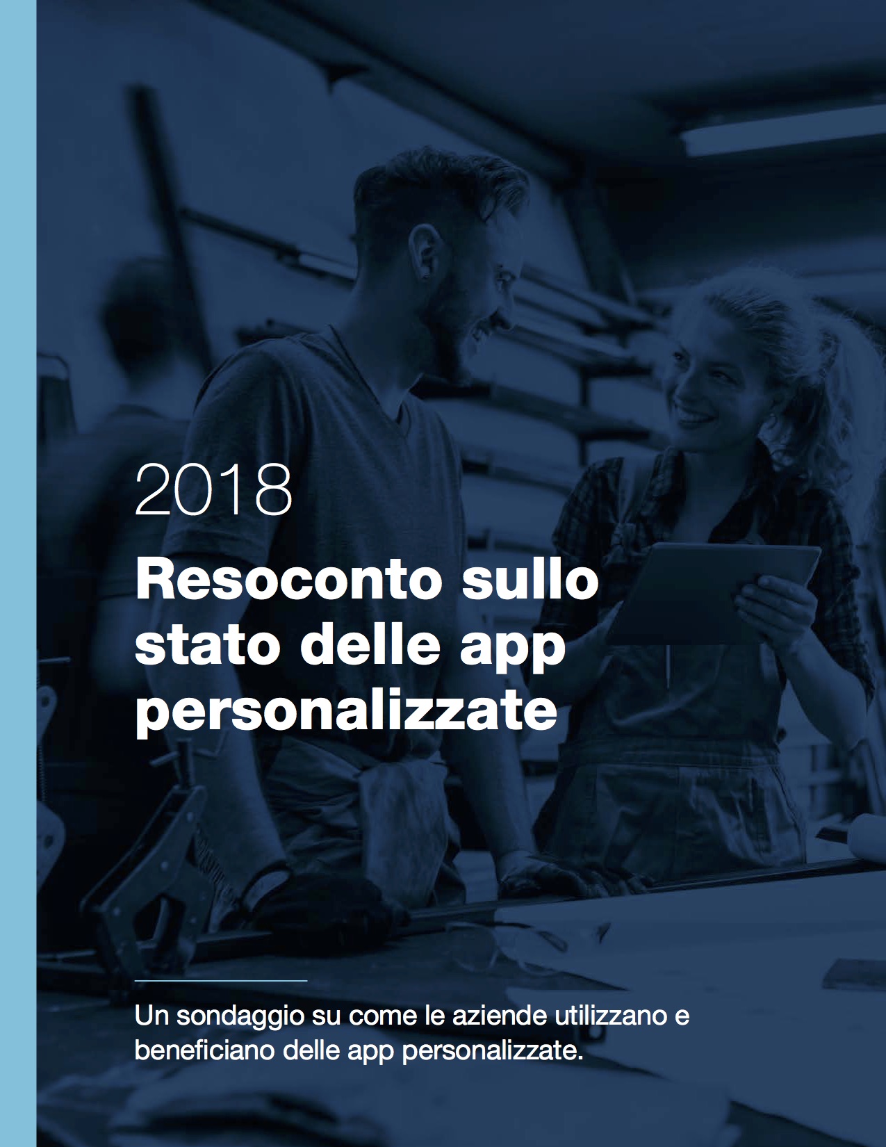 Copertina del Resoconto sullo stato delle app personalizzate 2018